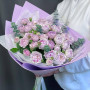 15 фиолетовых пионовидных роз